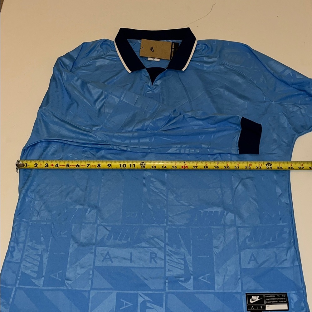 Nike Air Shirt Men's XL Tall Long Sleeve Jersey Soccer  Blue HM8987 XLT - Picture 4 of 9
